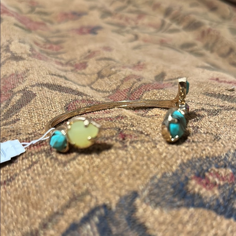 Alex Ryan Elegant Gold and Turquoise Bracelet